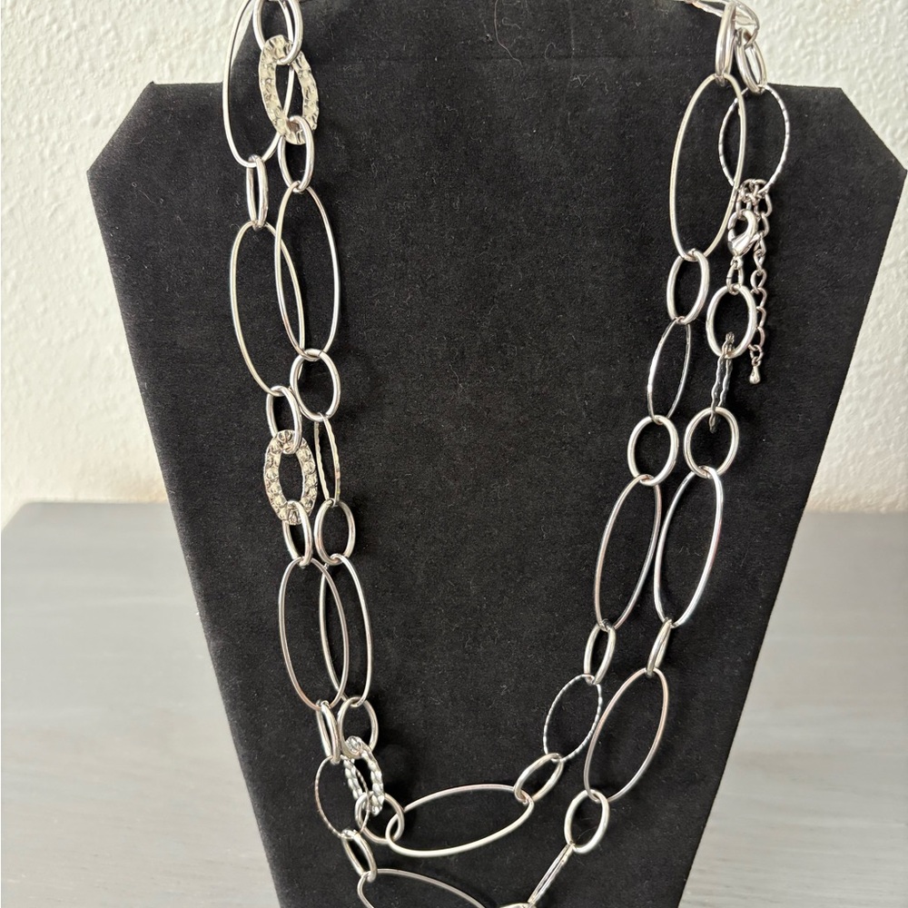 Silpada Silver Oval Link Necklace